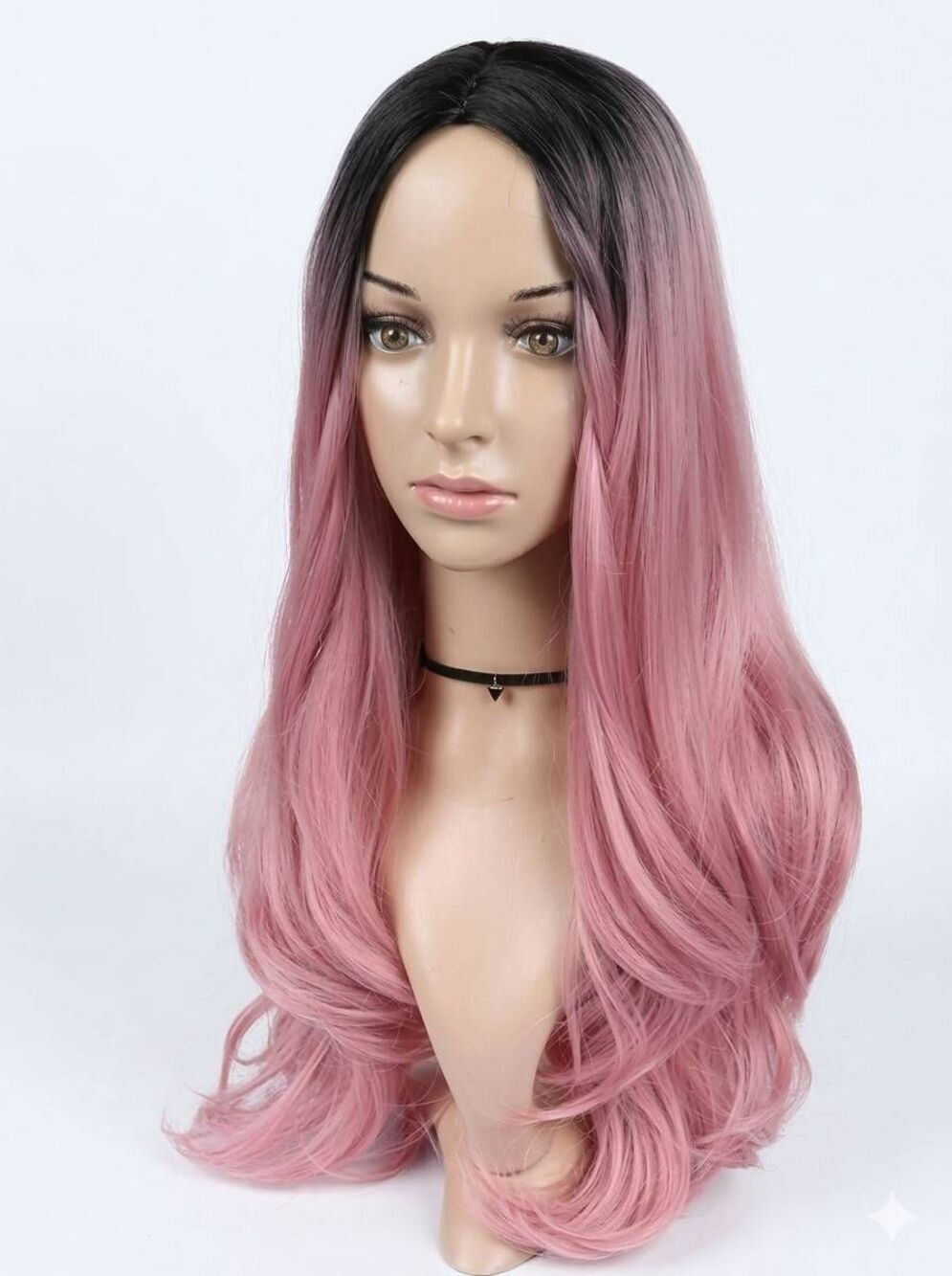 🔸️NWT Pink & Black Ombre High Density Heat Long Wig